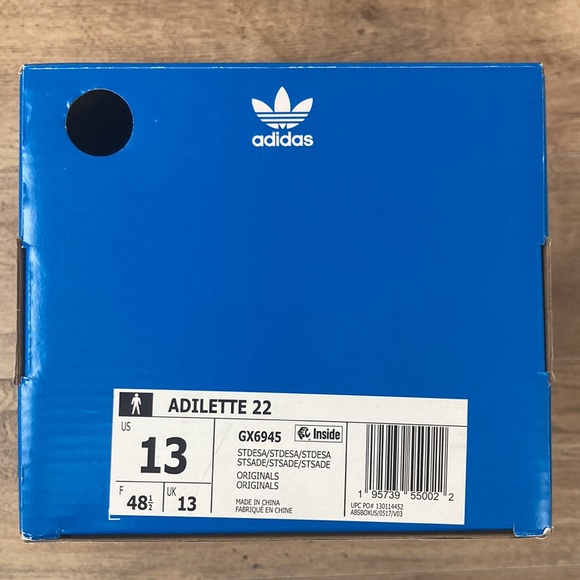 Adidas Adilette 22 slides in Sand Mens size 12 13 - Picture 6 of 6